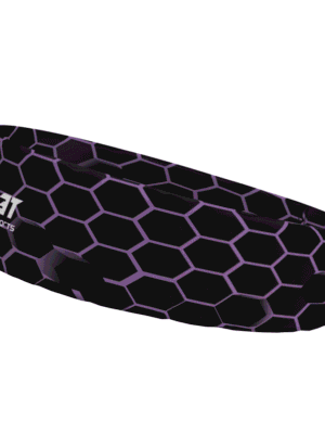 Faixa De Cabelo Headband 3T Lilac Hexagon