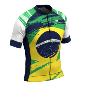 Camiseta Ciclismo 3T Race Masculina Patriota. - Imagem 3