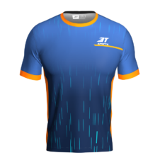 Camiseta 3T Dry Win Masculina Blue Orange Line Fit
