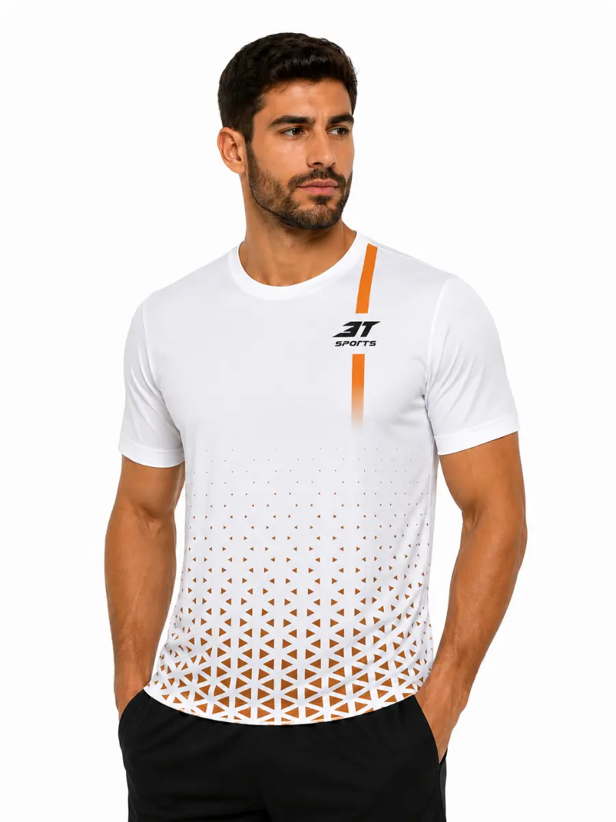 Camiseta 3T Dry Elastik Masculina Orange Tria Fit Camiseta 3T Dry Elastik Masculina Orange Tria Fit - Imagem 1