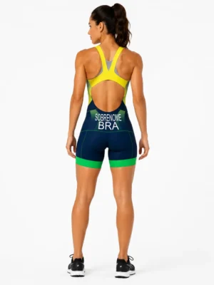 Macaquinho Triatlon Brasil Feminino 3T Sports - Imagem 3