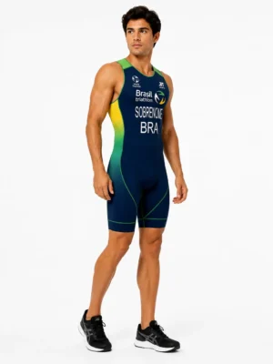 Macaquinho Triatlon Brasil Masculino 3T Sports - Imagem 2