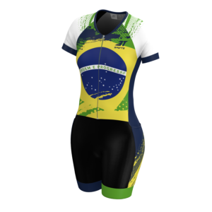 Macaquinho De Ciclismo 3T Velo Feminino Patriota. - Imagem 4