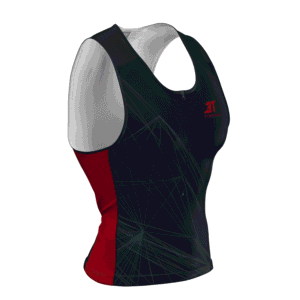 Top Triathlon 3T Masculino Preto/Vermelho. - Imagem 3