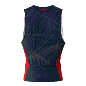 Top Triathlon 3T Masculino Preto/Vermelho. - Imagem 4