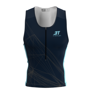 Top Triathlon 3T Masculino Azul/Azul Celeste.