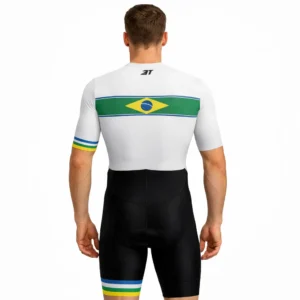 Macaquinho De Triathlon Aero 3T Masculino Seaside Mahalo com mangas. - Imagem 3