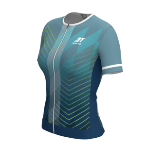 Camiseta Ciclismo 3T Giro Feminina Montpellier Azul. - Imagem 3