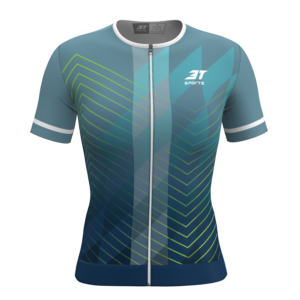 Camiseta Ciclismo 3T Giro Feminina Montpellier Azul.