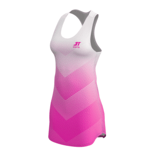 Vestido + Short 3T Beach Tennis Branco/Rosa. - Imagem 2