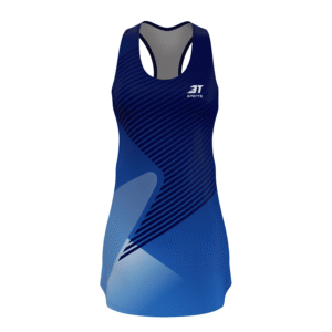 Vestido + Short 3T Beach Tennis Preto/Azul.