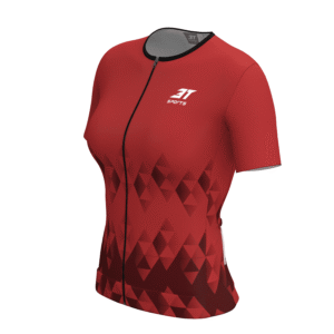 Camiseta Ciclismo 3T Giro Feminina Lyon Vermelha. - Imagem 3