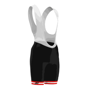 Bretelle De Ciclismo 3T Masculino Preto/Vermelho. - Imagem 3