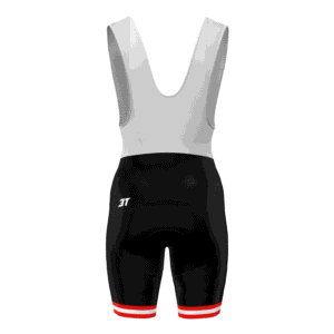 Bretelle De Ciclismo 3T Masculino Preto/Vermelho. - Imagem 4