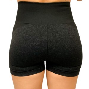 Shorts 3T Emana Seamless Preto Alvejado - Imagem 3