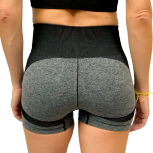 Shorts 3T Emana Seamless Cinza Mescla - Imagem 2