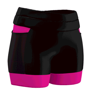 Short de Corrida 3T Colors Preto e Rosa - Imagem 2