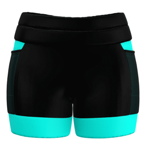 Short de Corrida 3T Colors Preto e Azul