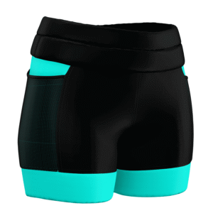 Short de Corrida 3T Colors Preto e Azul - Imagem 2