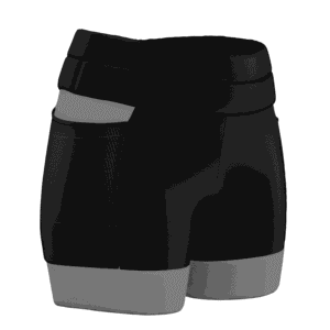 Short de Corrida 3T Colors Preto e Cinza - Imagem 2