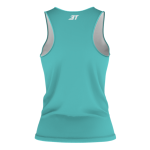 Regata Running Alongada Feminina Azul 3T SPORTS - Imagem 3
