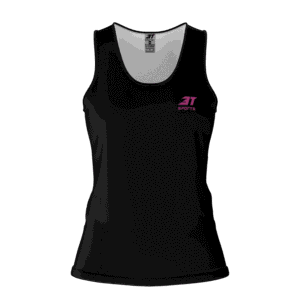 Regata Running 3T Alongada Feminina Preta e Rosa