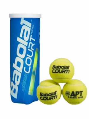 Bola de Padel Babolat Court Padel Tubo com 3 Bolas
