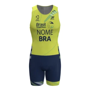 Macaquinho Triathlon Brasil 2026 Canarinho Masculino 3T Sports - Imagem 3