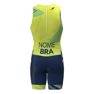 Macaquinho Triathlon Brasil 2026 Canarinho Masculino 3T Sports - Imagem 2