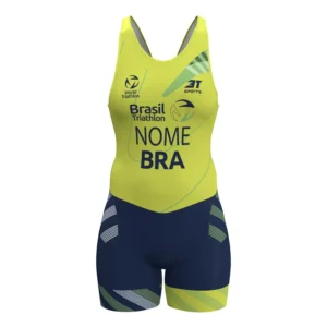 Macaquinho Triatlon Brasil  2026 Canarinho Feminino 3T Sports - Imagem 5