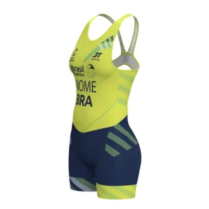 Macaquinho Triatlon Brasil  2026 Canarinho Feminino 3T Sports - Imagem 3