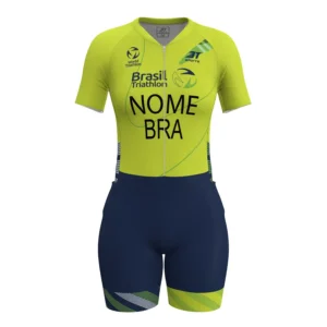 Macaquinho AERO Brasil Triathlon 2026 Canarinho Feminino 3T Sports - Imagem 5