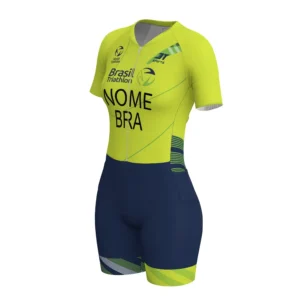 Macaquinho AERO Brasil Triathlon 2026 Canarinho Feminino 3T Sports - Imagem 3