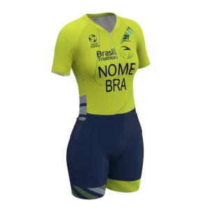 Macaquinho AERO Brasil Triathlon 2026 Canarinho Feminino 3T Sports - Imagem 2