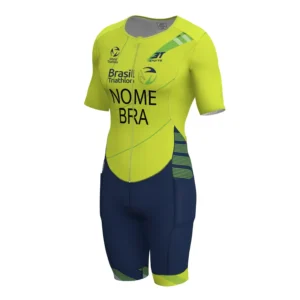 Macaquinho AERO Brasil Triathlon 2026 Canarinho Masculino 3T Sports - Imagem 3