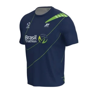 Camiseta Brasil Triathlon 2026 Canarinho Azul Unissex  3T Sports - Imagem 3
