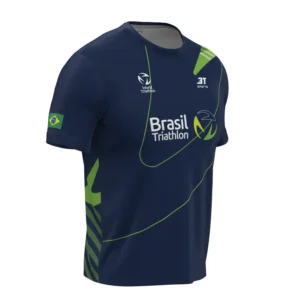 Camiseta Brasil Triathlon 2026 Canarinho Azul Unissex  3T Sports - Imagem 2