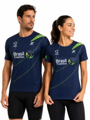 Camiseta Brasil Triathlon 2026 Canarinho Azul Unissex  3T Sports