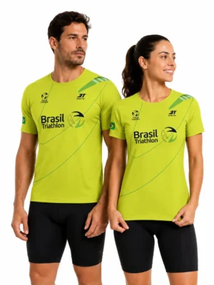 Camiseta Brasil Triathlon 2026 Canarinho Amarela Unissex  3T Sports