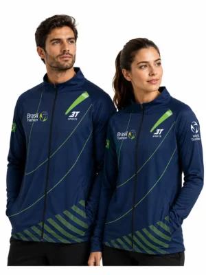 Jaqueta Corta Vento Unissex Brasil Triathlon Azul